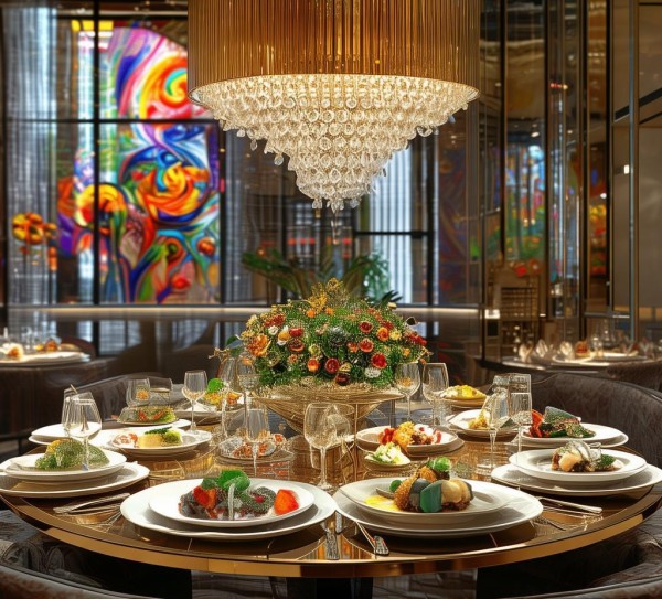 酒店餐饮服务图片，视觉艺术的璀璨
